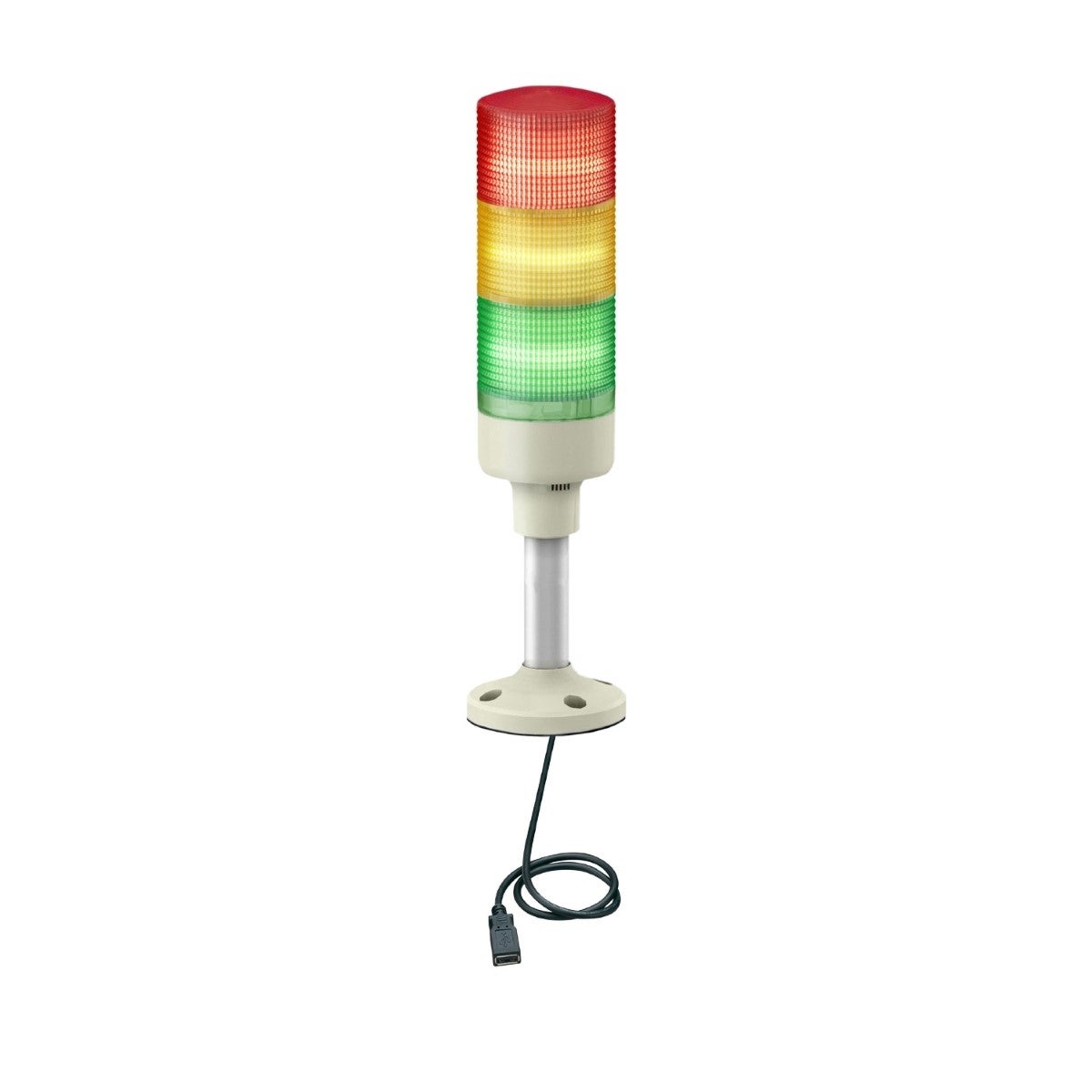 Multi-color USB Programmable tower lights -60mm- steady/flashing LED-buzzer