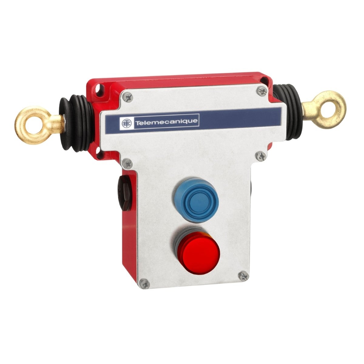 Dual emergency stop rope pull switch, Telemecanique rope pull switches XY2C, e 2x(1NC+1NO), 1/2