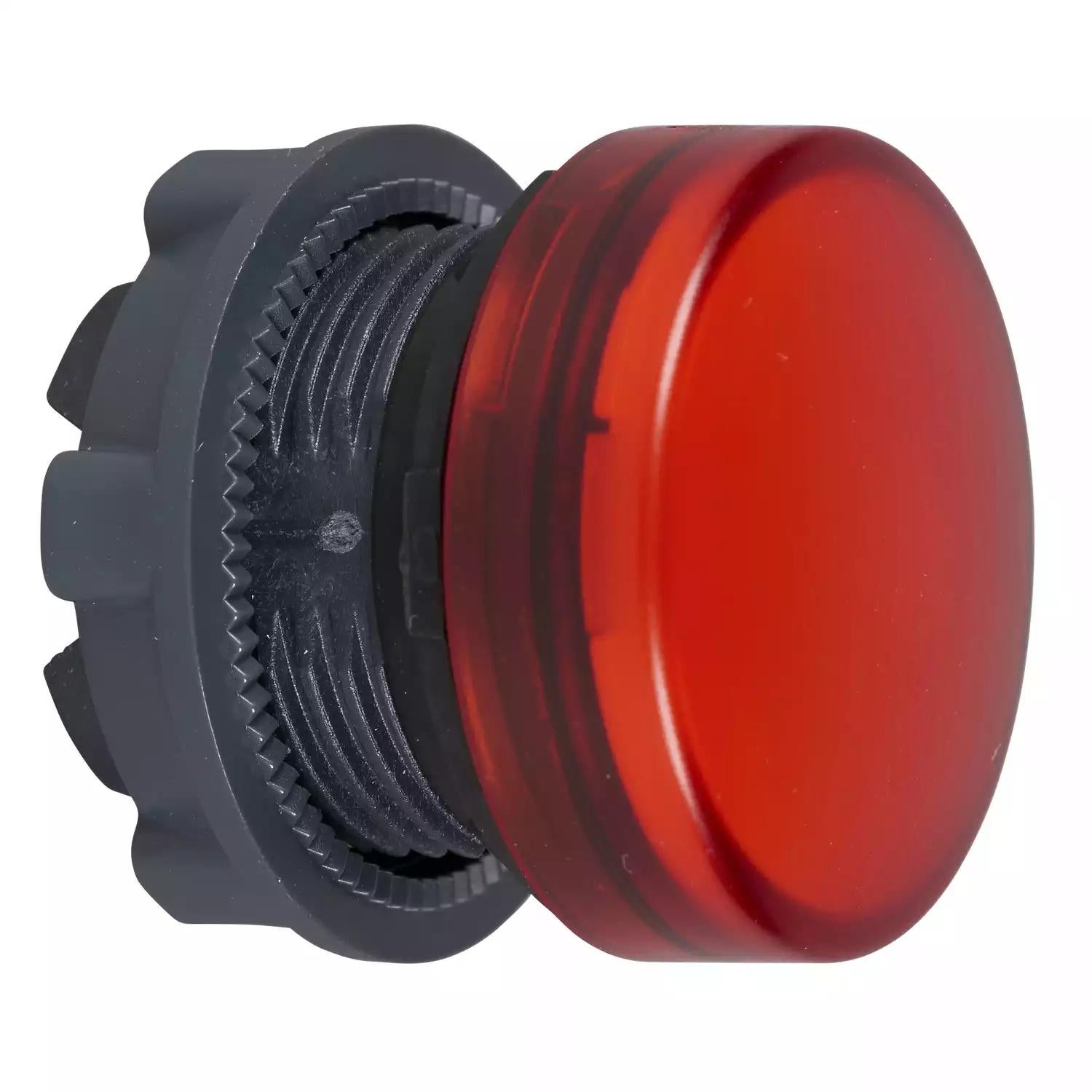 Harmony XB5, Pilot light head, plastic, red, Ø22, plain lens for integral LED