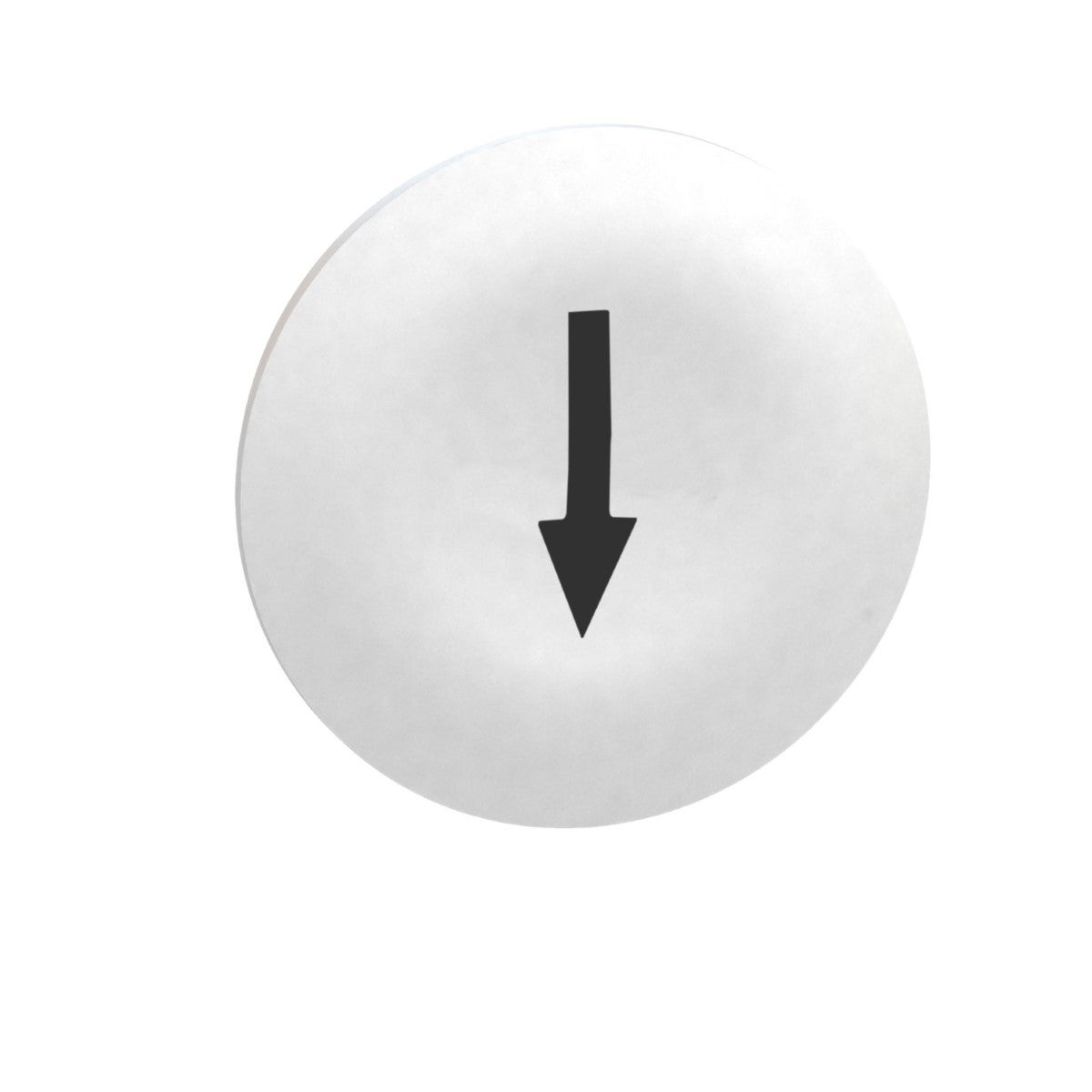 Cap for multiple-headed push button, Harmony XB4, wireless, plastic, white, 22mm, black marked arrow