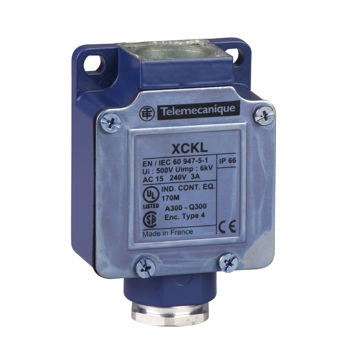 Limit switch body, Limit switches XC Standard, ZCKL, 1NC+1 NO, slow break, Cable gland include
